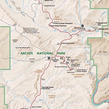 Arches National Park Map – Map Of The World